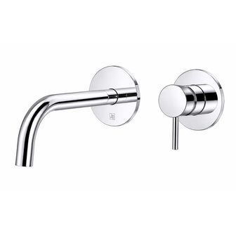Chrome Single Lever Basin Mixer Tap Wall Mounted - 250mm Secondary image