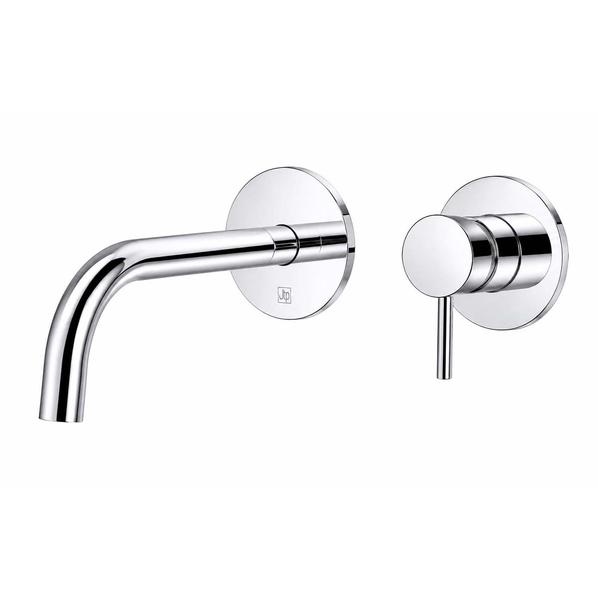 Chrome single lever basin mixer tap wall mounted 