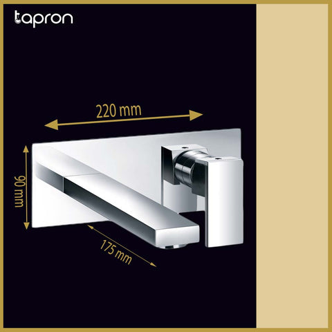 Chrome single lever basin tap-Tapron