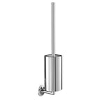 Chrome toilet brush holder with brush 