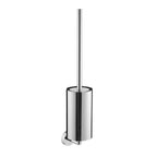 Chrome wall-mounted toilet brush holder