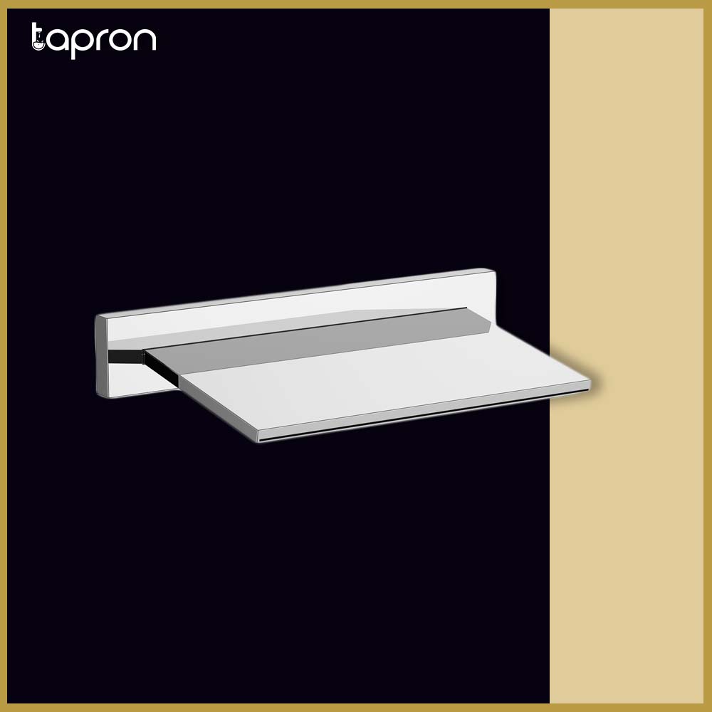 Chrome Gaia Cascade Wall Mounted Overhead Shower-Tapron