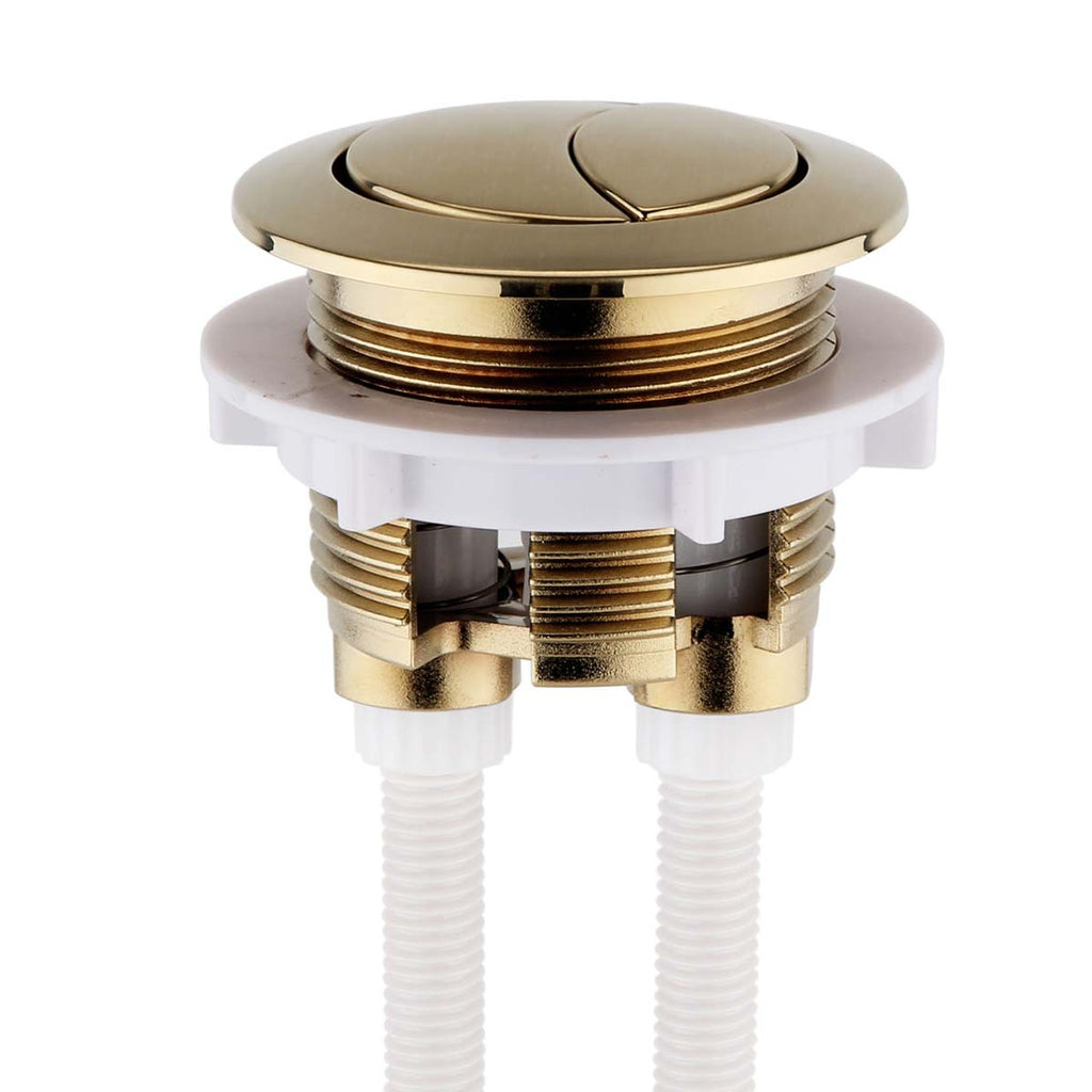 Close Coupled Toilet Dual Push Button 38mm - Brushed brass 