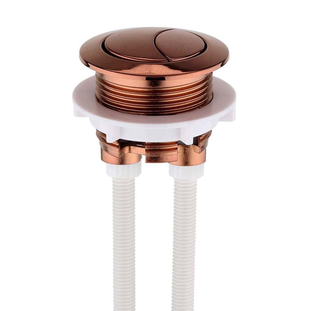 Close Coupled Toilet Dual Push Button 38mm - Brushed bronze