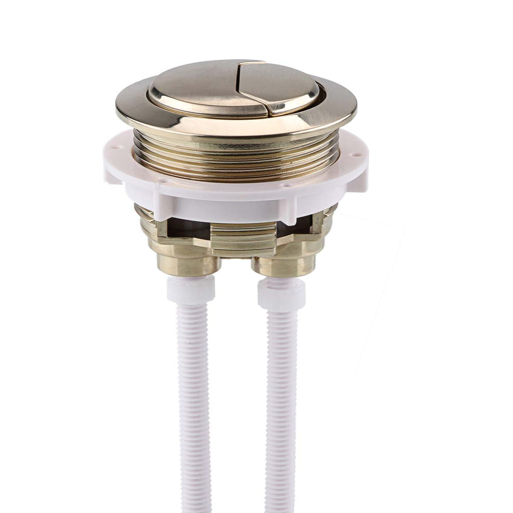 Close Coupled Toilet Dual Push Button 38mm - brushed brass 