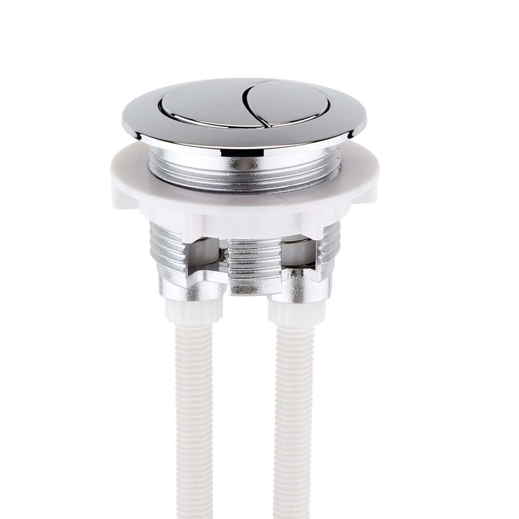 Close Coupled Toilet Dual Push Button 38mm -chrome