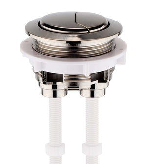 Close Coupled Toilet Dual Push Button 48mm - stainless steel  Main image