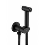 Cold water round douche shower matt black