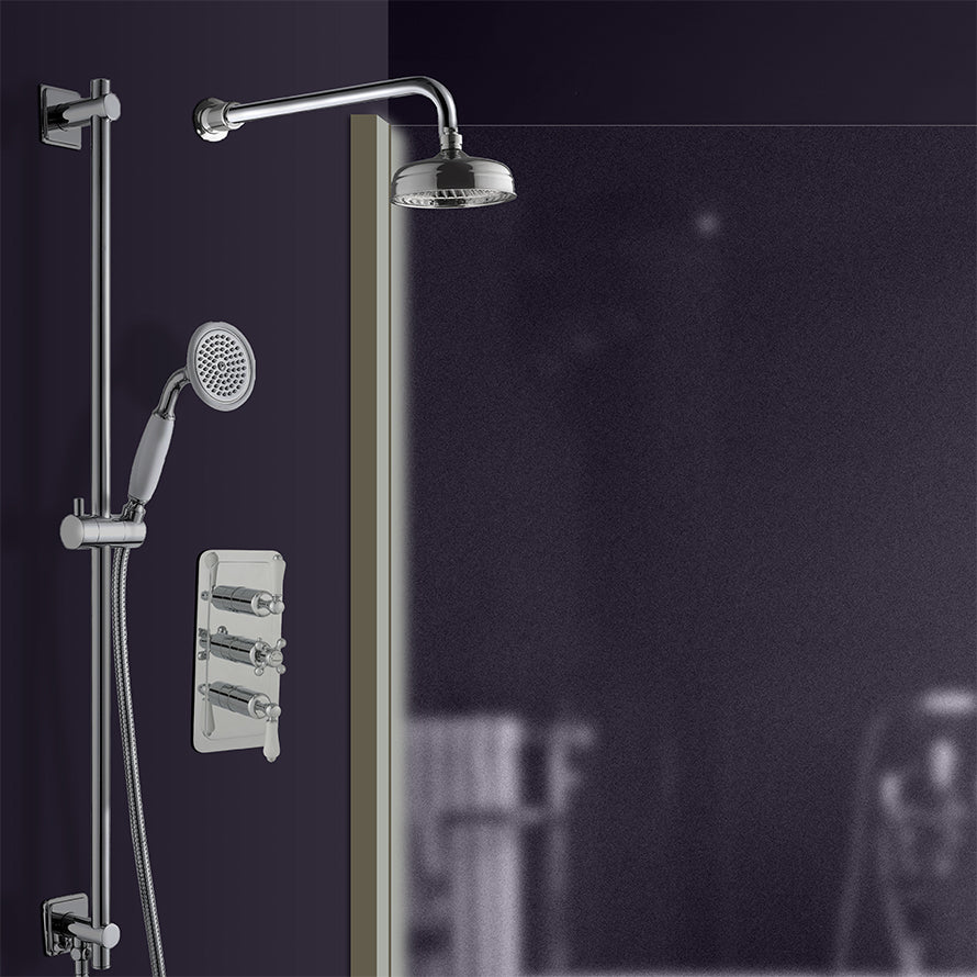Concealed Thermostatic Shower Valve Dual Outlet Secondary image