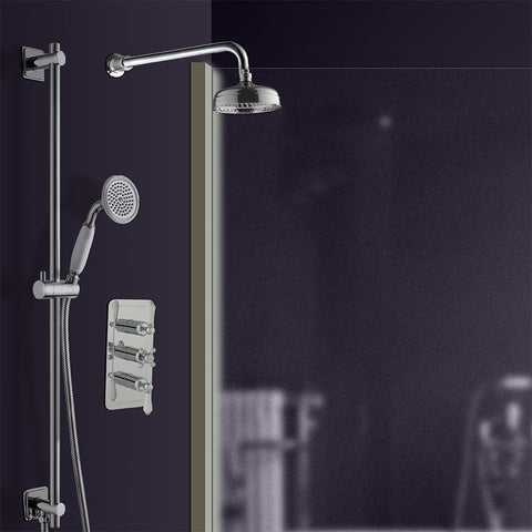 Concealed Thermostatic Shower Valve Dual Outlet