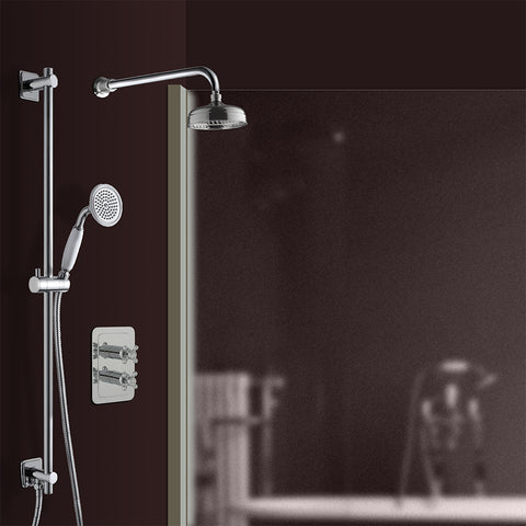 concealed thermostatic shower valve 2 outlets