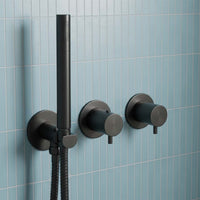 Concealed Thermostatic 2 Outlet Shower Valve with Shower Handset and Hose