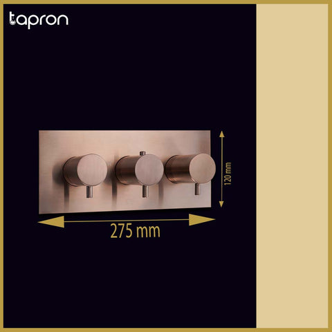Bronze 2 outlet shower Valve-Tapron