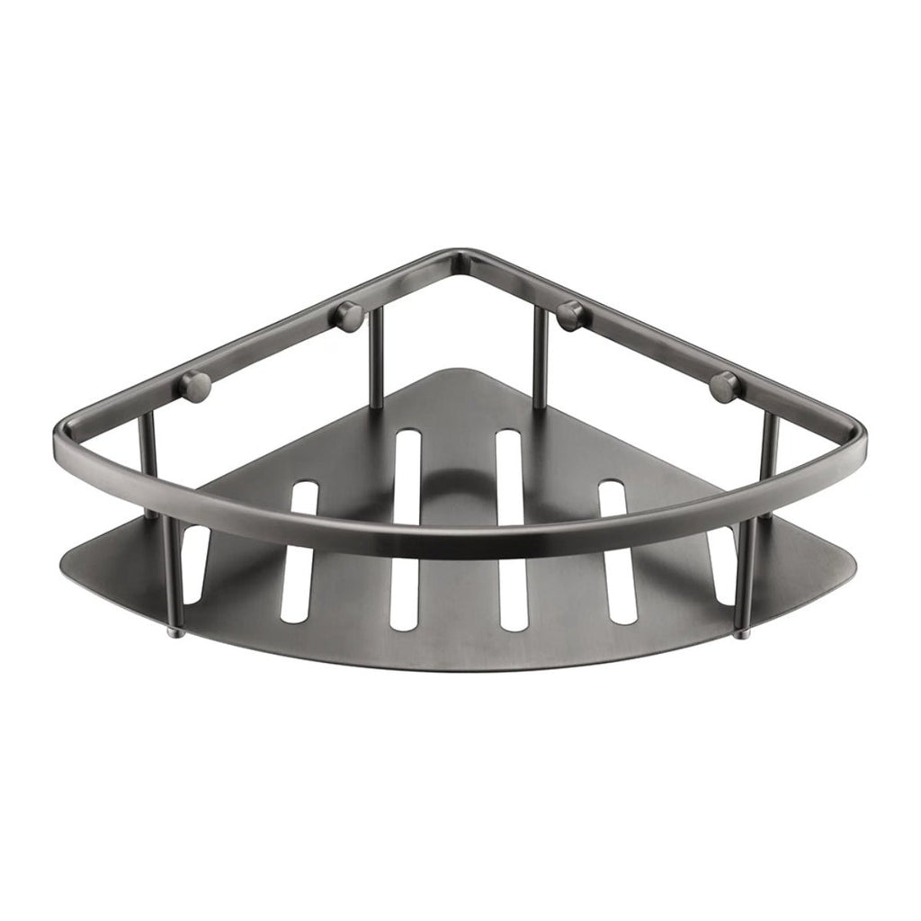 Corner Shower Basket - Brushed Black