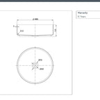 Counter top 316 stainless steel