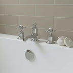 Crosshead 3-Hole Bath Filler Tap - Deck Mounted