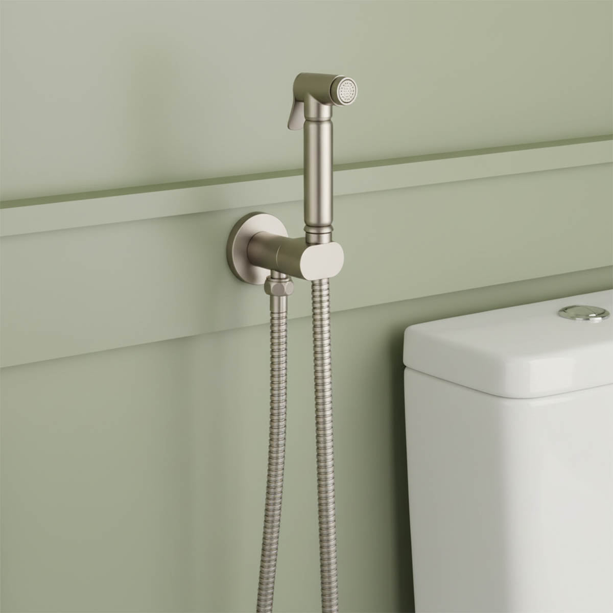 brushed nickel bidet spray