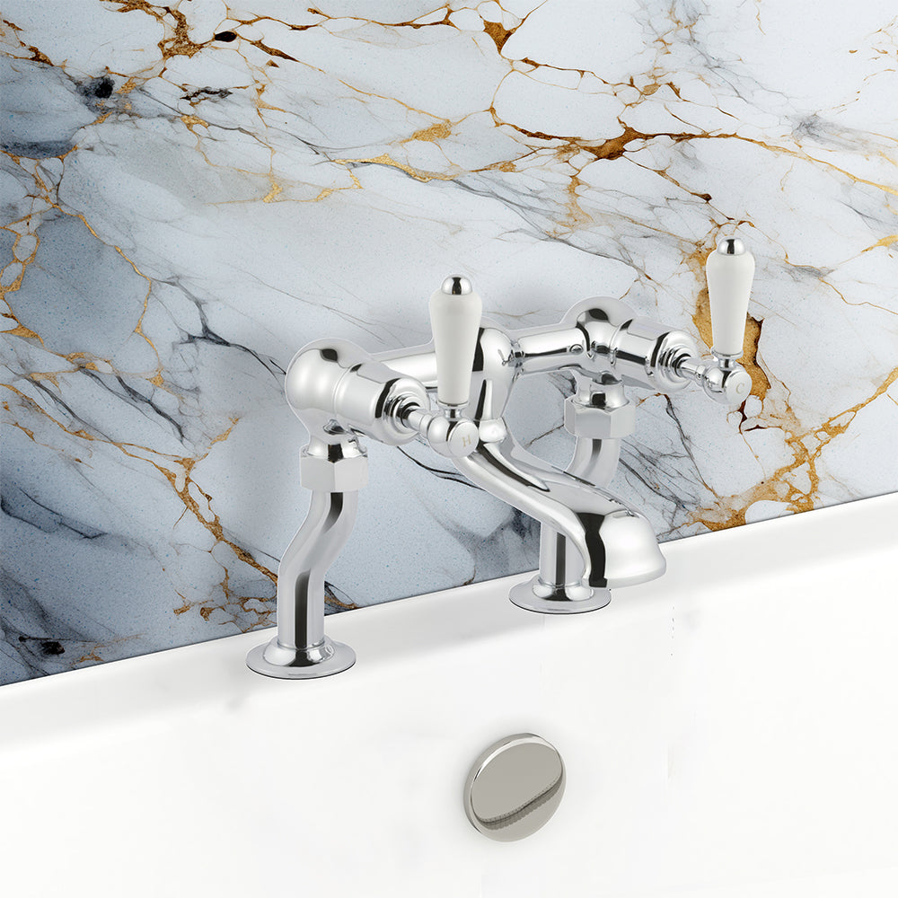 Victorian Bath Mixer Tap Deck Mounted Chrome Bath Tap Tapron UK victorian-bath-mixer-tap-deck-mounted-chrome-bath-tap-tapron-uk