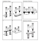 Instructions for Deck mounted bath filler brushed brass