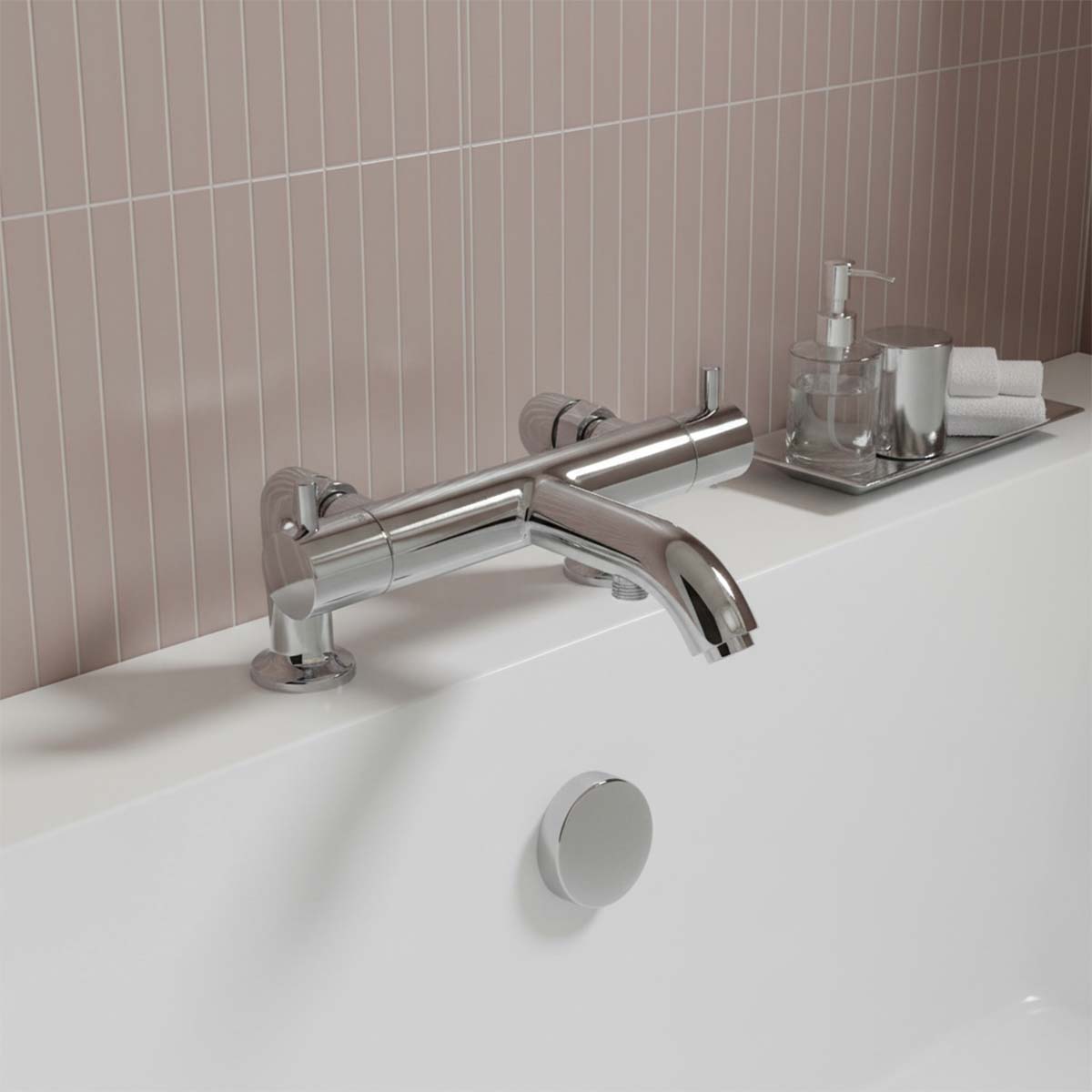 Deck Mounted Bath Shower Mixer Tap