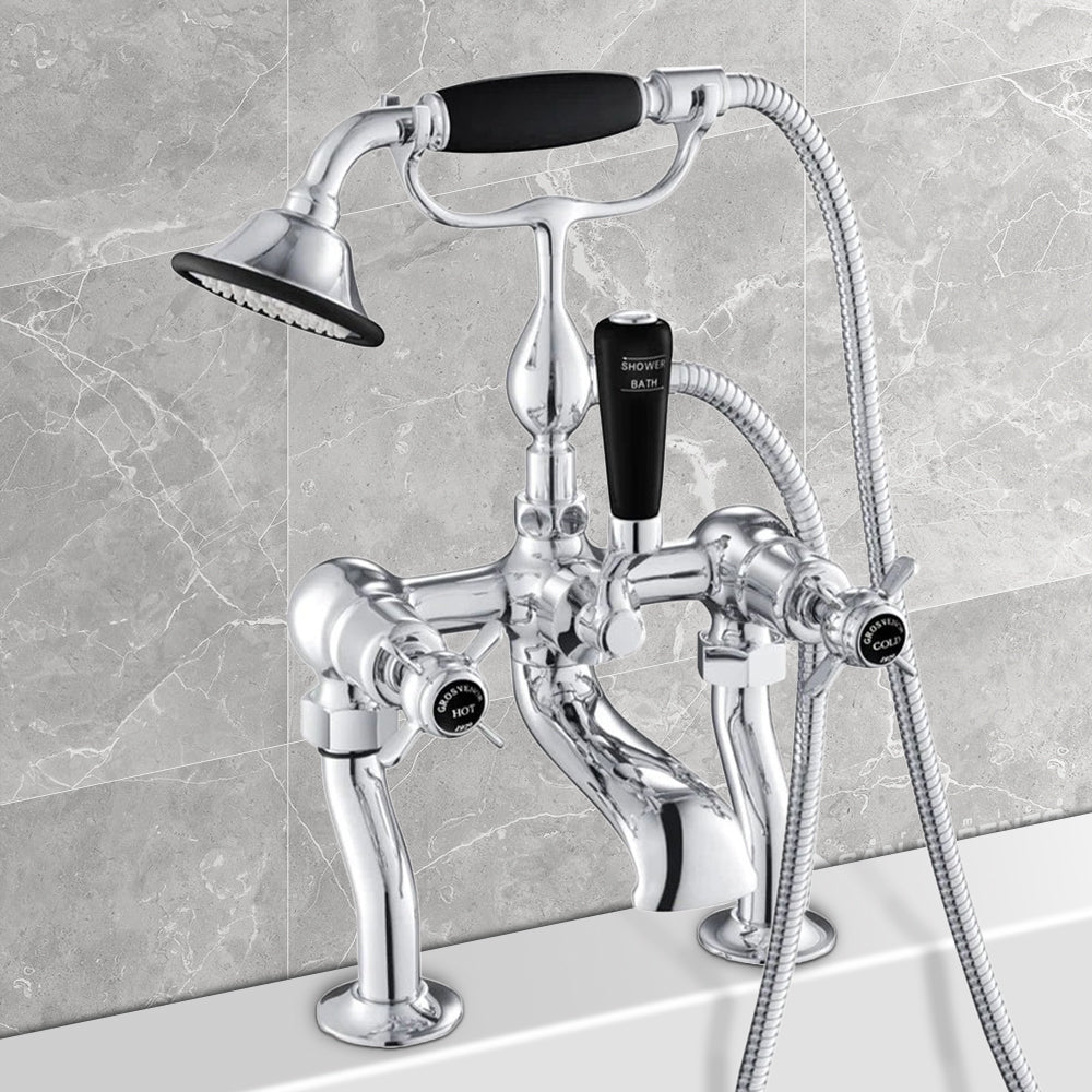  Deck Mounted Bath Shower Mixer with Kit