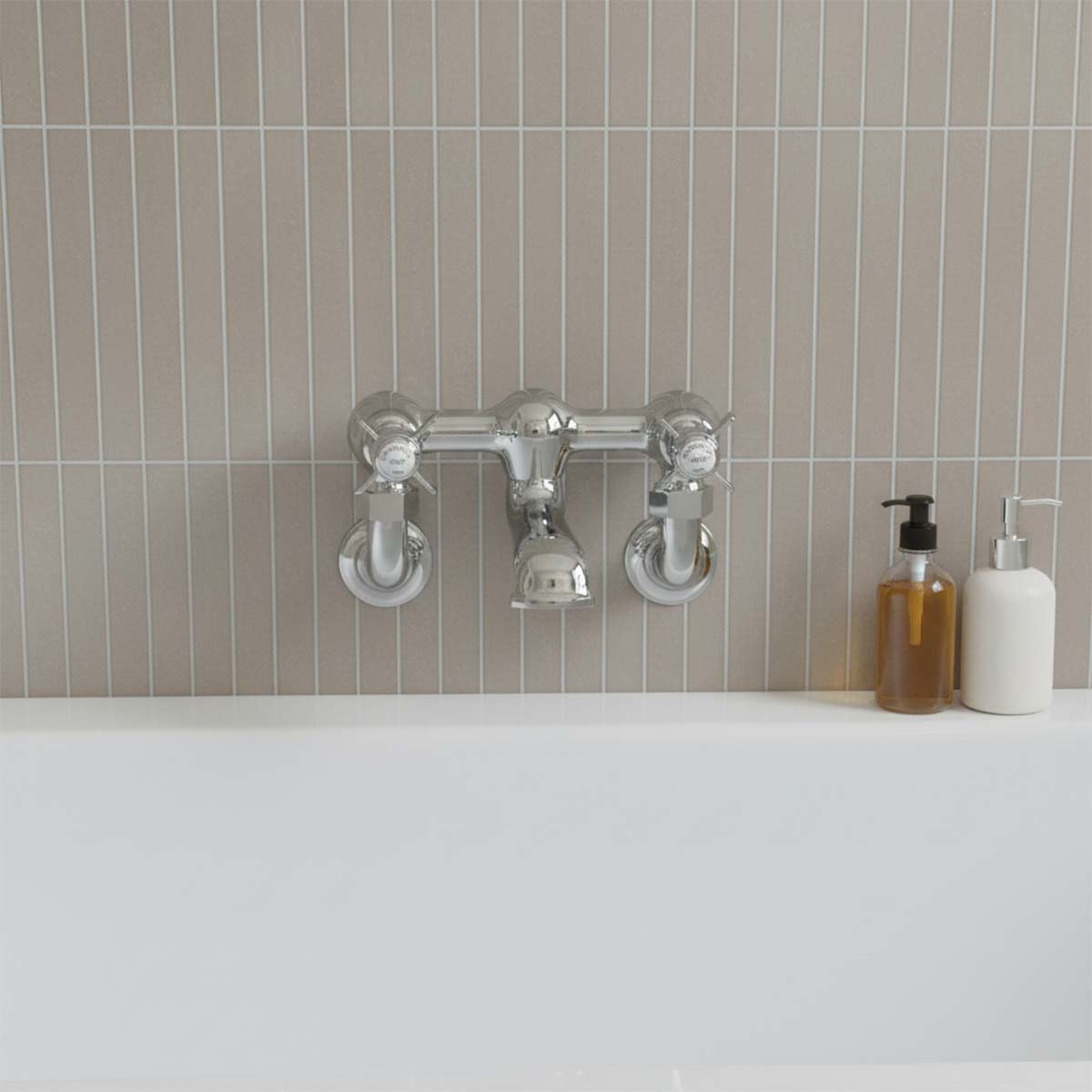 Deck Mounted Bath Tap traditional style 