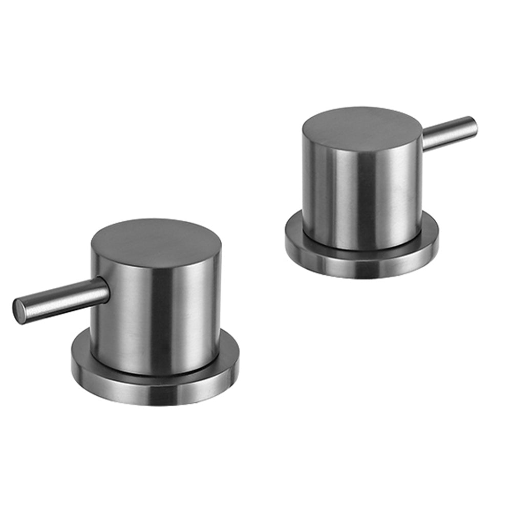 deck mounted bath filler valves -Brushed Black 