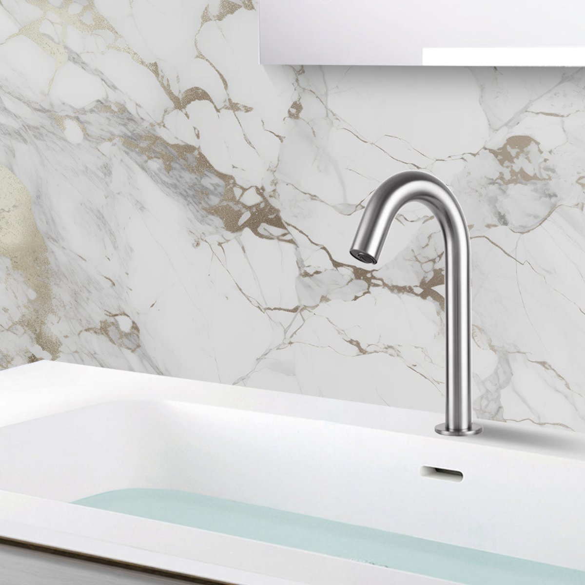 Sensor Basin Tap Deck Mounted - Stainless Steel Secondary image