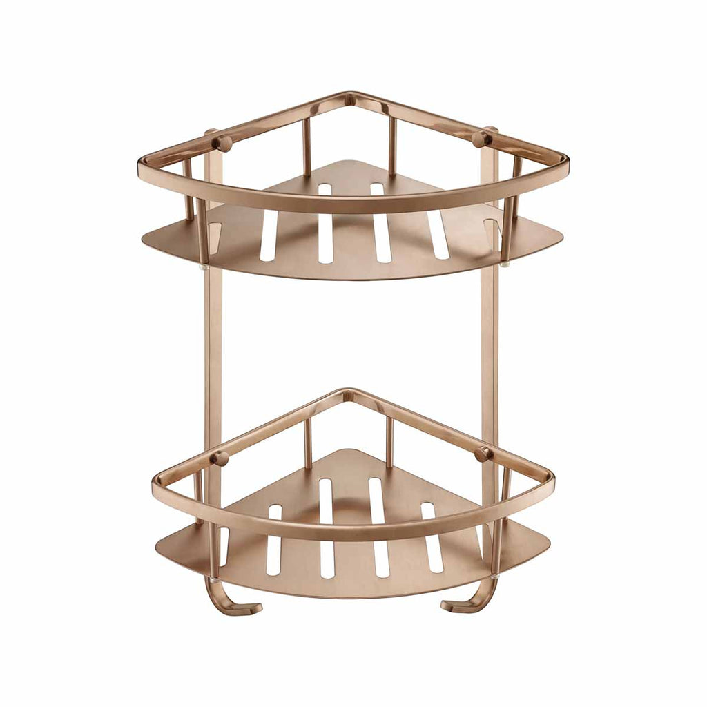 bronze corner shower basket