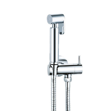 Douche Shower Spray Kit with Built-in Valve and Anti Splash - Chrome Finish
