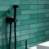 Douche Spray Kit including Handset with Hose & Wall Bracket - Matt Black