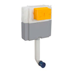 Dual Flush Concealed Cistern with Black Flush Plate