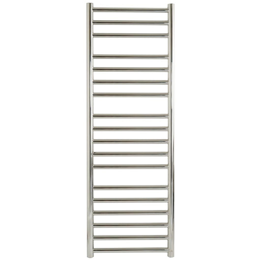Dual Fuel Towel Radiator Stainless Steel with Chrome Finish - 1200mm x 400mm