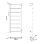 Duel fuel radiator for bathroom