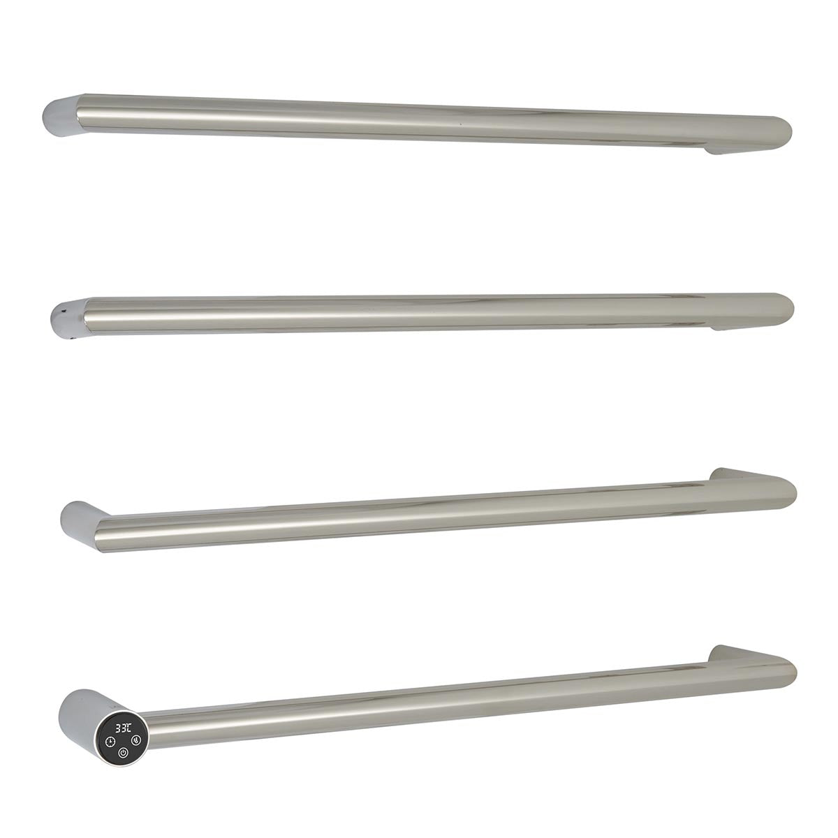 Electric Heated Towel Bar Rail with Thermostat and Timer