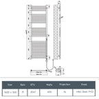 black electric heated  radiator rail wall mounted