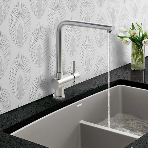 Brushed Steel Kitchen Tap