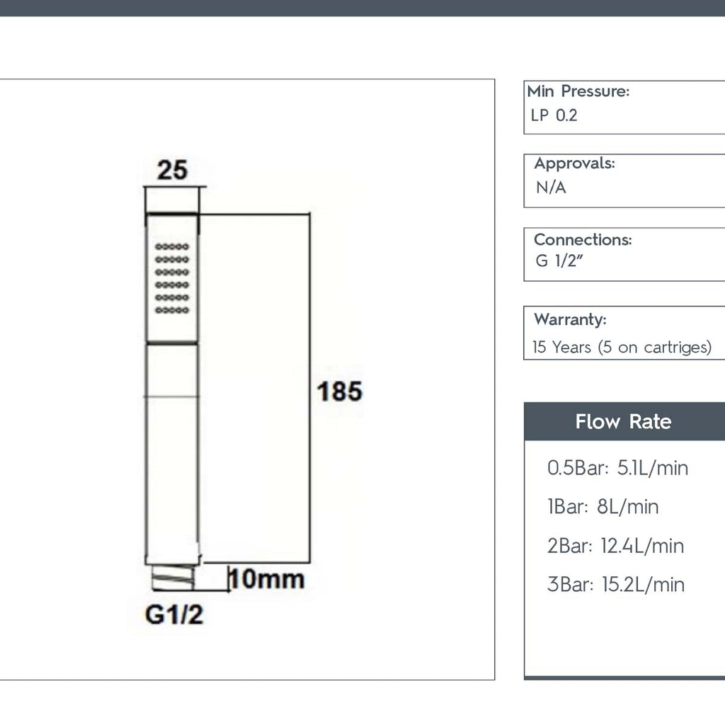 shower handset chrome