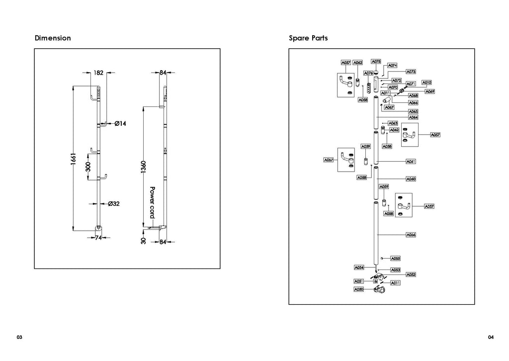 electric towel rail with hook product specification