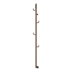 brushed bronze electric towel rail with hook
