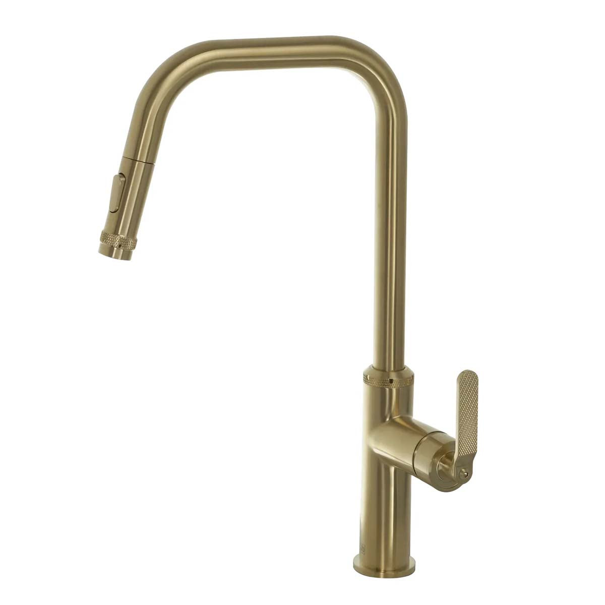 Decor Brushed Brass Kitchen Tap with Pull Out Hose Secondary image