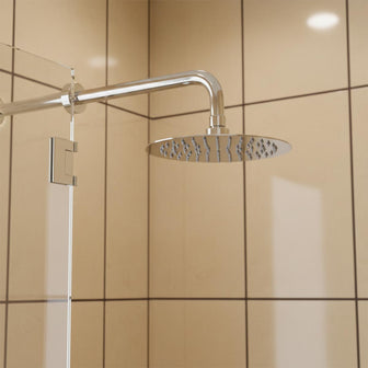 Glide Ultra-Thin Round Rain Shower Head, 300mm - Chrome Main image