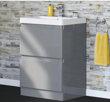 Glossy-Nova-2-Drawer-Floor-Standing-Bathroom-Cabinets-with-Ceramic-Basin-in-Gray-Colour