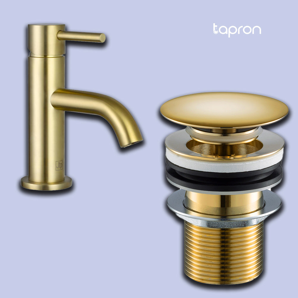 Gold Basin Mixer Tap Main image