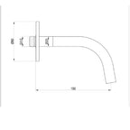 Brushed Brass Bath Spouts Tapron UK