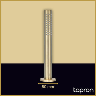 Gold Deck Mounted Pullout Shower Handle With Overflow Waste Secondary image
