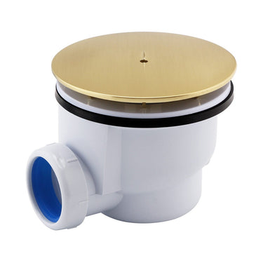 Gold Shower Waste with Brushed Brass Finish