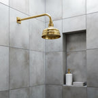 Gold Traditional Shower Head - 200mm