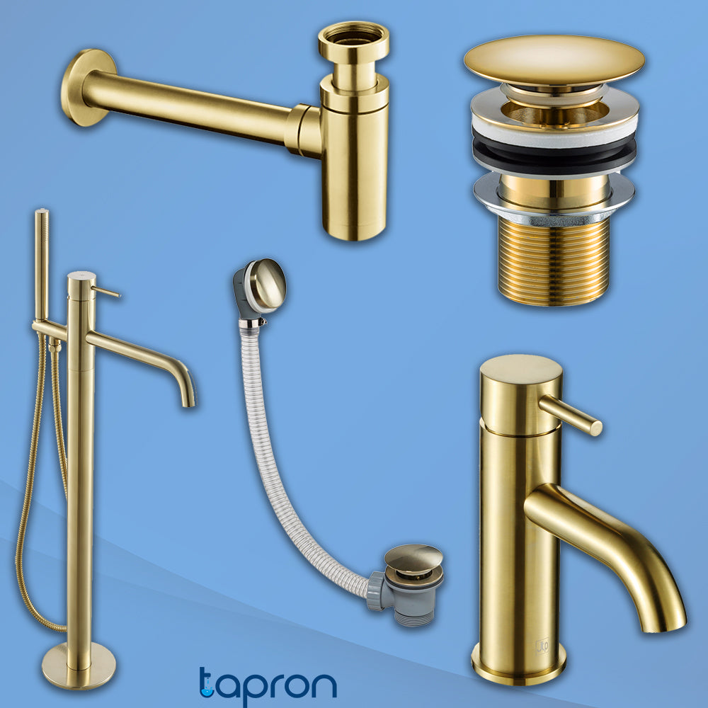 click  clack bath waste, slotted basin waste, brass bottle trap, bath shower mixer tap, basin mixer tap Main image