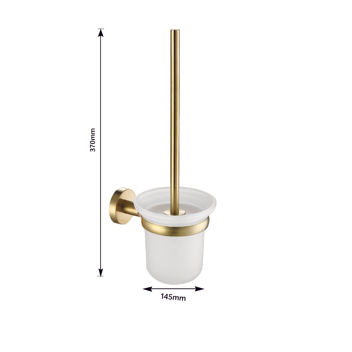 Brushed Brass Bathroom Essentials: Robe Hook, Tumbler Holder, Towel Rail, Toilet Roll Holder & Brush Secondary image